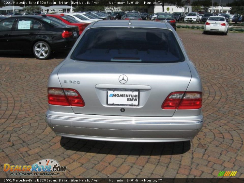 2001 Mercedes-Benz E 320 Sedan Brilliant Silver Metallic / Ash Photo #6