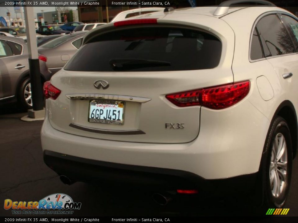 2009 Infiniti FX 35 AWD Moonlight White / Graphite Photo #5