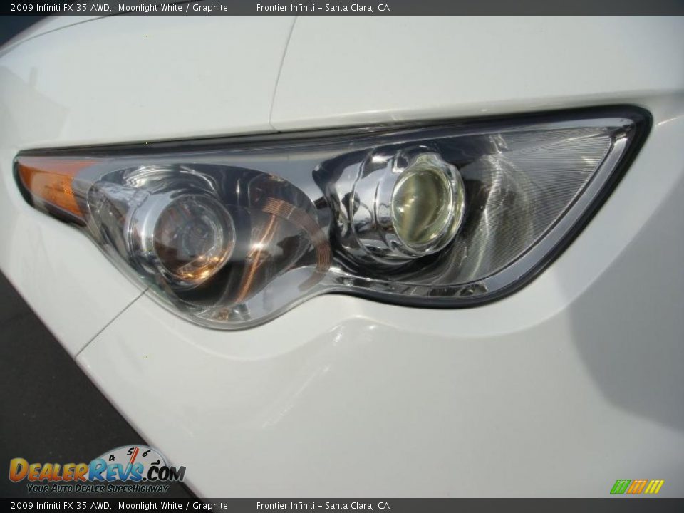 2009 Infiniti FX 35 AWD Moonlight White / Graphite Photo #8