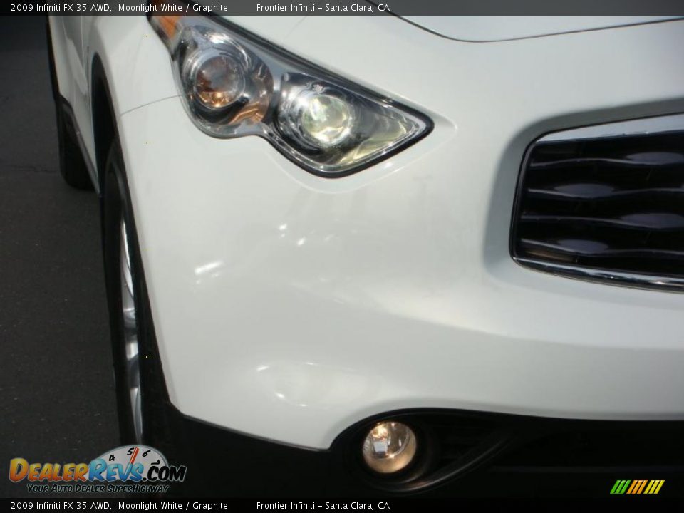 2009 Infiniti FX 35 AWD Moonlight White / Graphite Photo #9