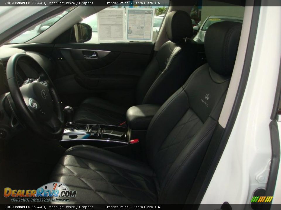 2009 Infiniti FX 35 AWD Moonlight White / Graphite Photo #10