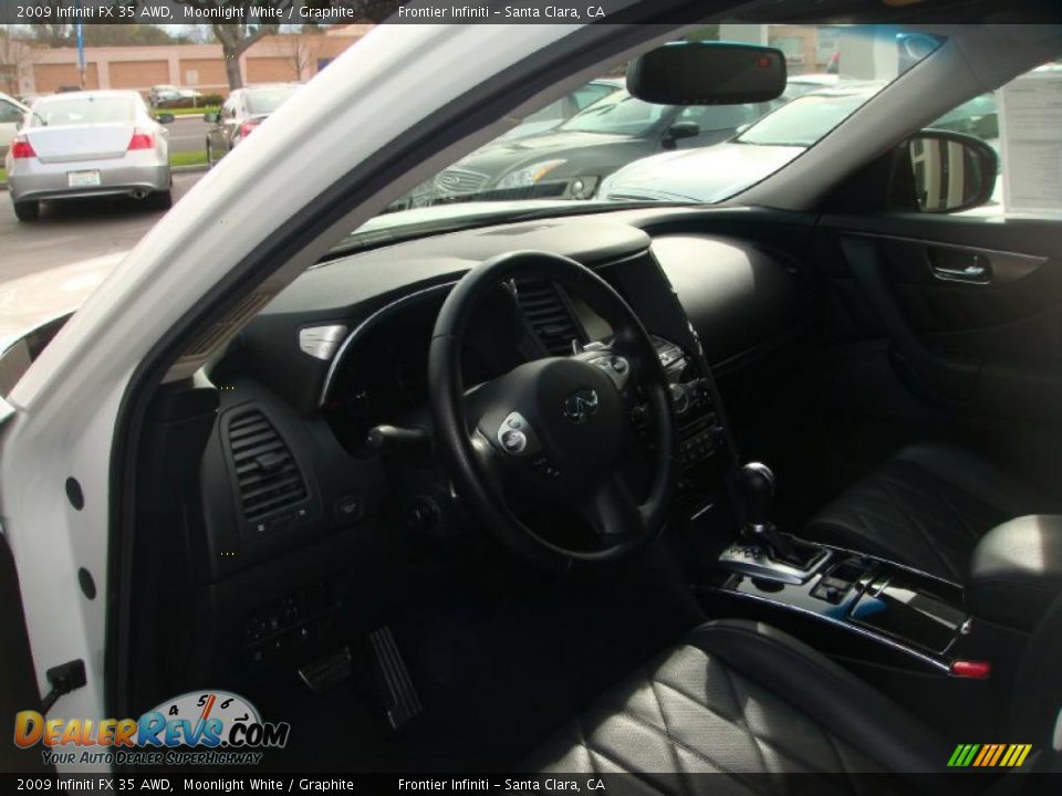 2009 Infiniti FX 35 AWD Moonlight White / Graphite Photo #11
