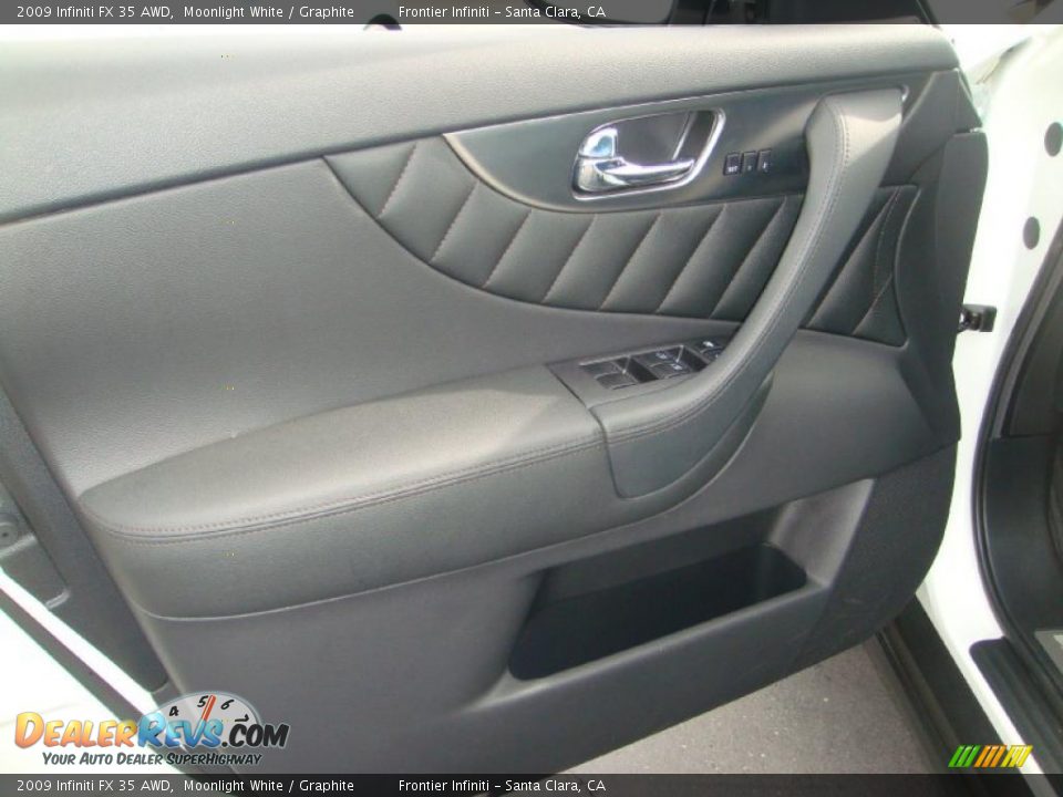 2009 Infiniti FX 35 AWD Moonlight White / Graphite Photo #12