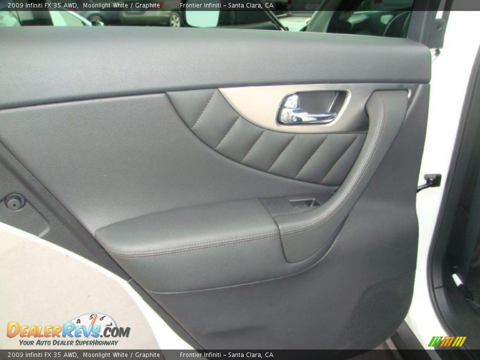 2009 Infiniti FX 35 AWD Moonlight White / Graphite Photo #14