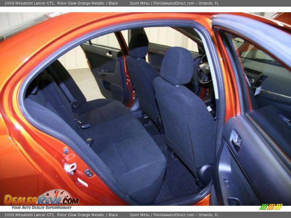 2009 Mitsubishi Lancer GTS Rotor Glow Orange Metallic / Black Photo #3