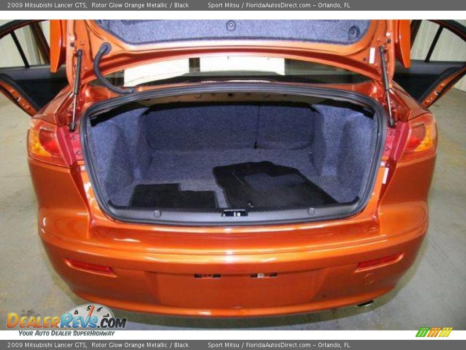 2009 Mitsubishi Lancer GTS Rotor Glow Orange Metallic / Black Photo #5