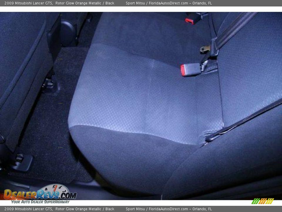 2009 Mitsubishi Lancer GTS Rotor Glow Orange Metallic / Black Photo #10