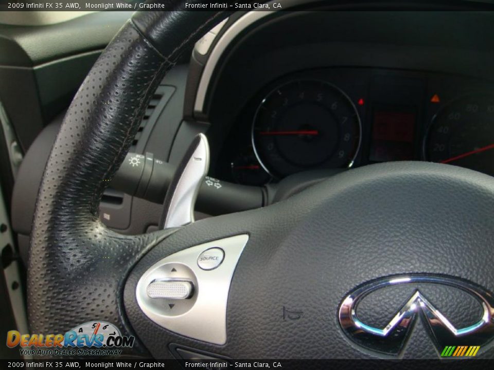 2009 Infiniti FX 35 AWD Moonlight White / Graphite Photo #23