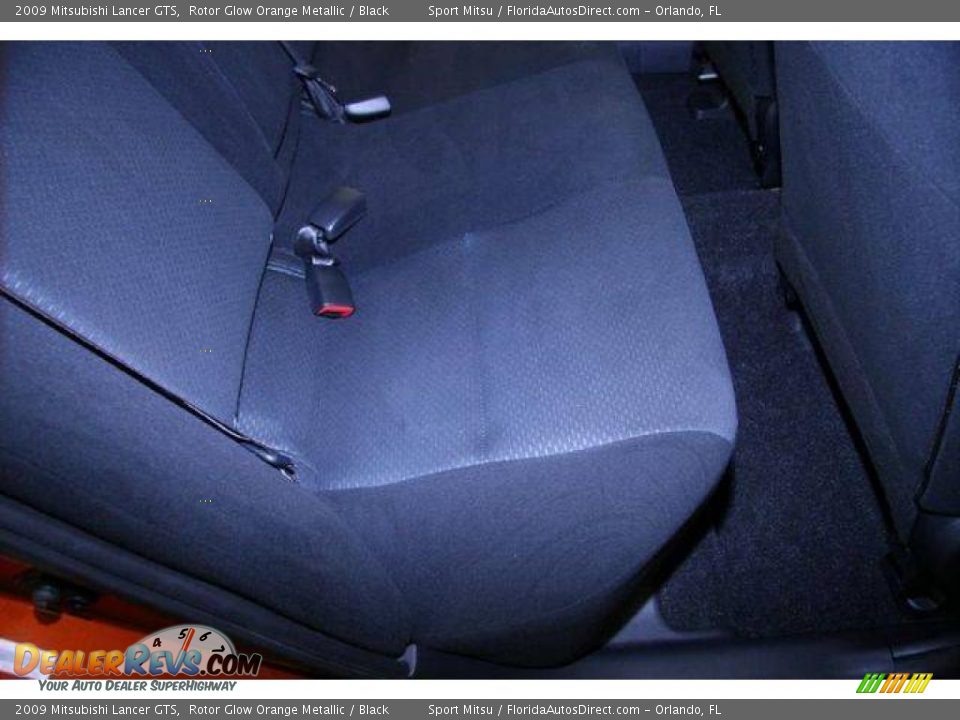 2009 Mitsubishi Lancer GTS Rotor Glow Orange Metallic / Black Photo #11