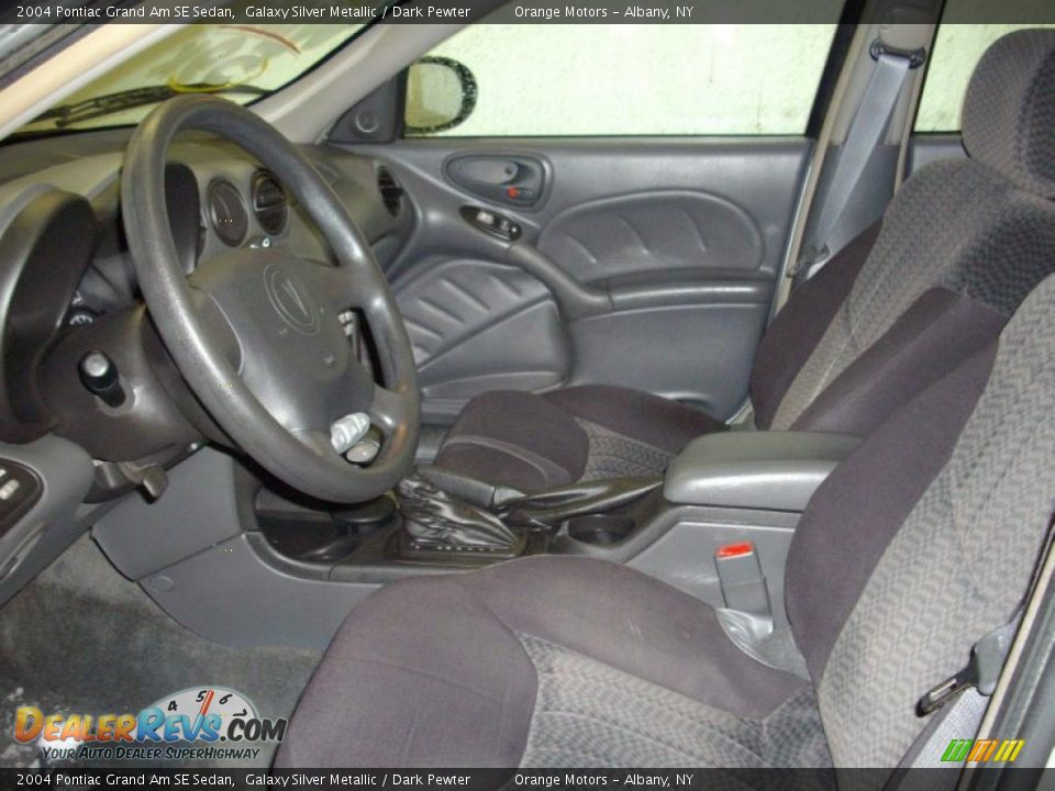 2004 Pontiac Grand Am SE Sedan Galaxy Silver Metallic / Dark Pewter Photo #12