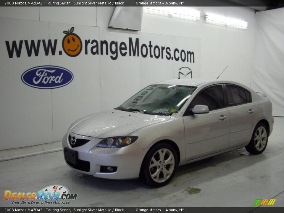 2008 Mazda MAZDA3 i Touring Sedan Sunlight Silver Metallic / Black Photo #1