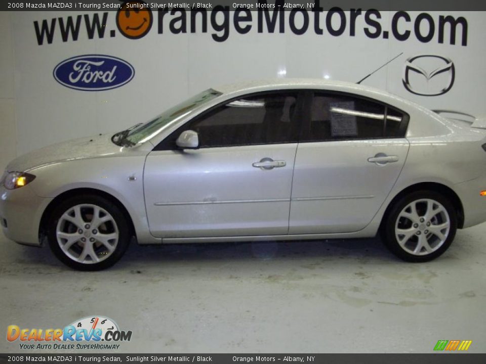 2008 Mazda MAZDA3 i Touring Sedan Sunlight Silver Metallic / Black Photo #2