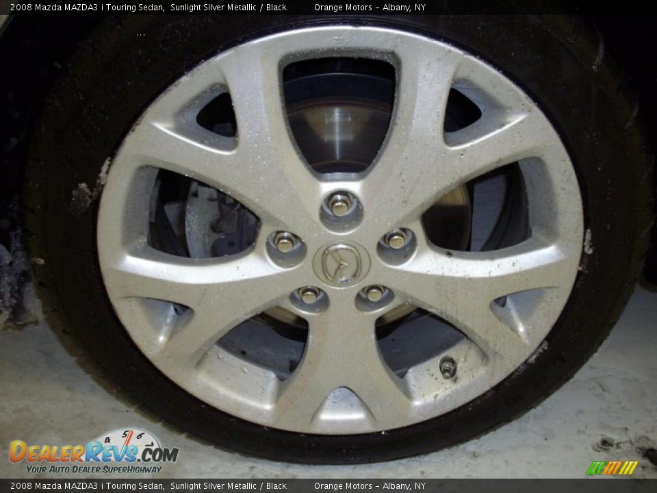 2008 Mazda MAZDA3 i Touring Sedan Sunlight Silver Metallic / Black Photo #4