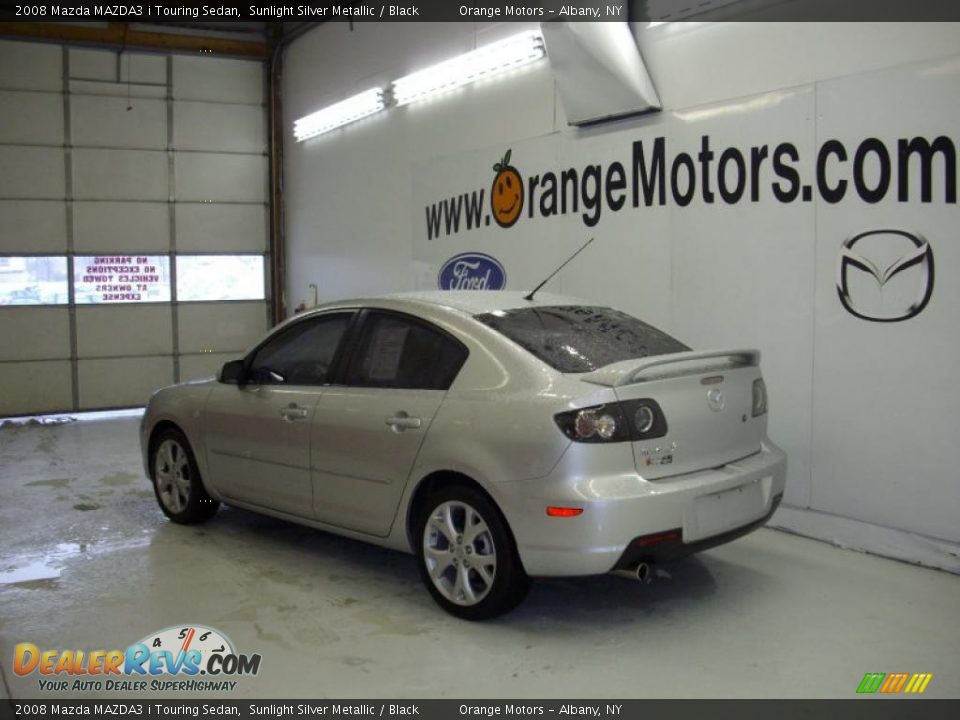2008 Mazda MAZDA3 i Touring Sedan Sunlight Silver Metallic / Black Photo #6