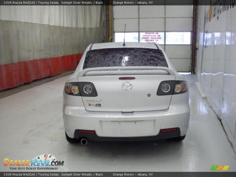 2008 Mazda MAZDA3 i Touring Sedan Sunlight Silver Metallic / Black Photo #7