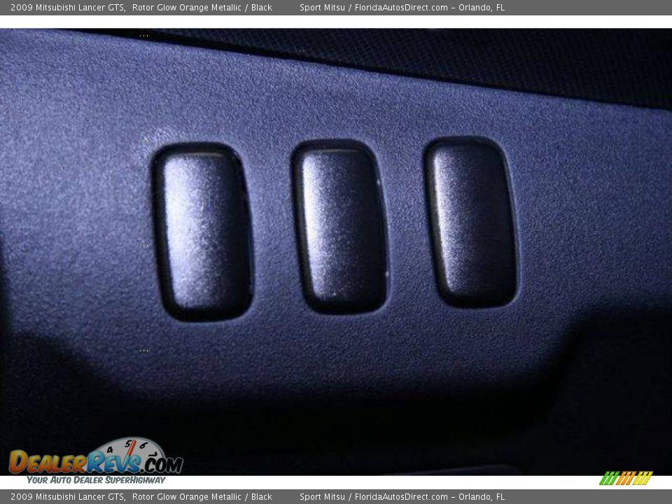 2009 Mitsubishi Lancer GTS Rotor Glow Orange Metallic / Black Photo #30