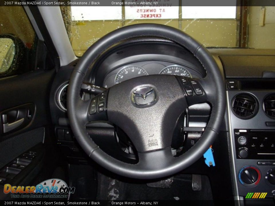 2007 Mazda MAZDA6 i Sport Sedan Smokestone / Black Photo #8