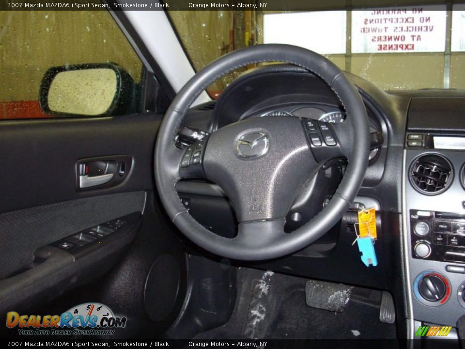 2007 Mazda MAZDA6 i Sport Sedan Smokestone / Black Photo #9