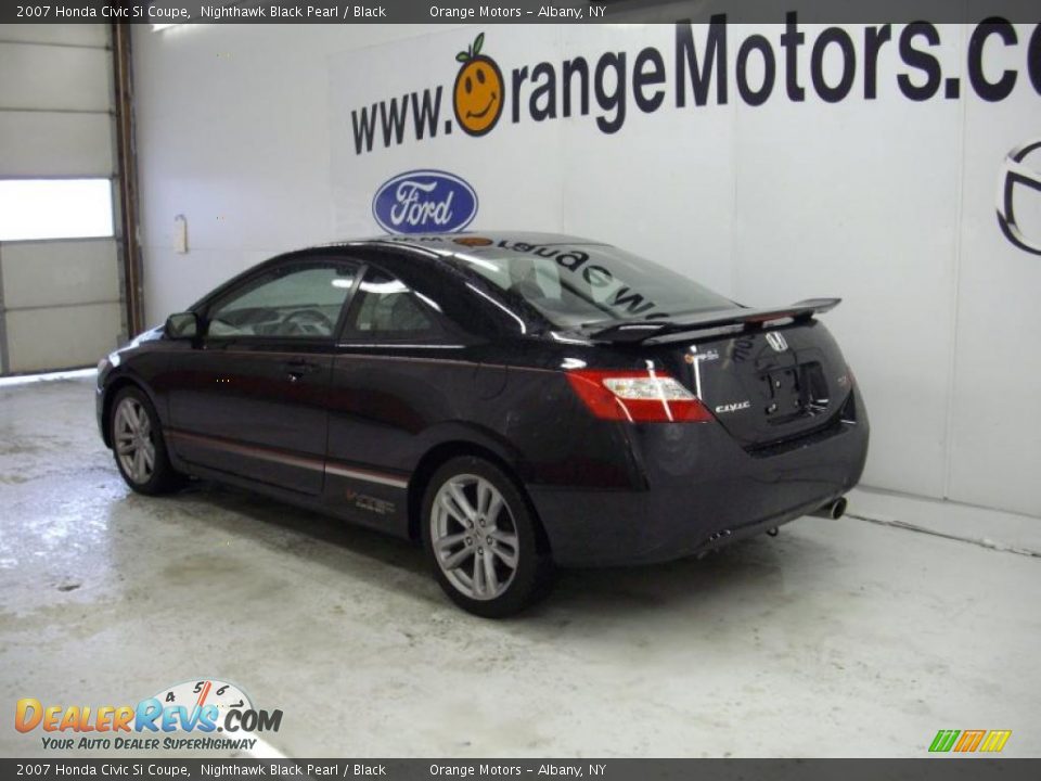 2007 Honda Civic Si Coupe Nighthawk Black Pearl / Black Photo #2