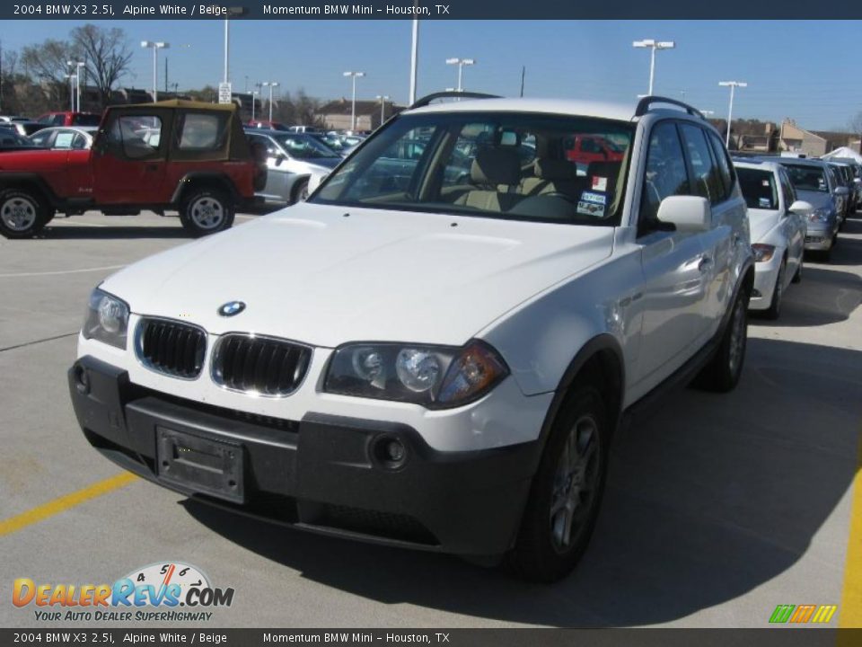2004 BMW X3 2.5i Alpine White / Beige Photo #1