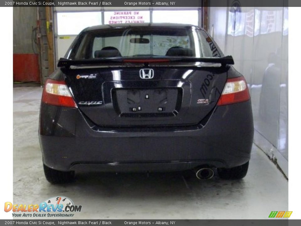 2007 Honda Civic Si Coupe Nighthawk Black Pearl / Black Photo #3