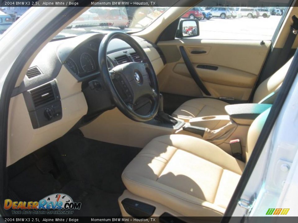 2004 BMW X3 2.5i Alpine White / Beige Photo #2