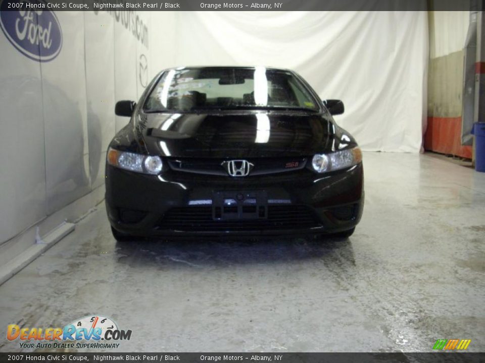 2007 Honda Civic Si Coupe Nighthawk Black Pearl / Black Photo #4