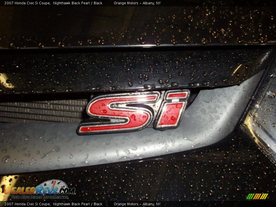 2007 Honda Civic Si Coupe Nighthawk Black Pearl / Black Photo #5