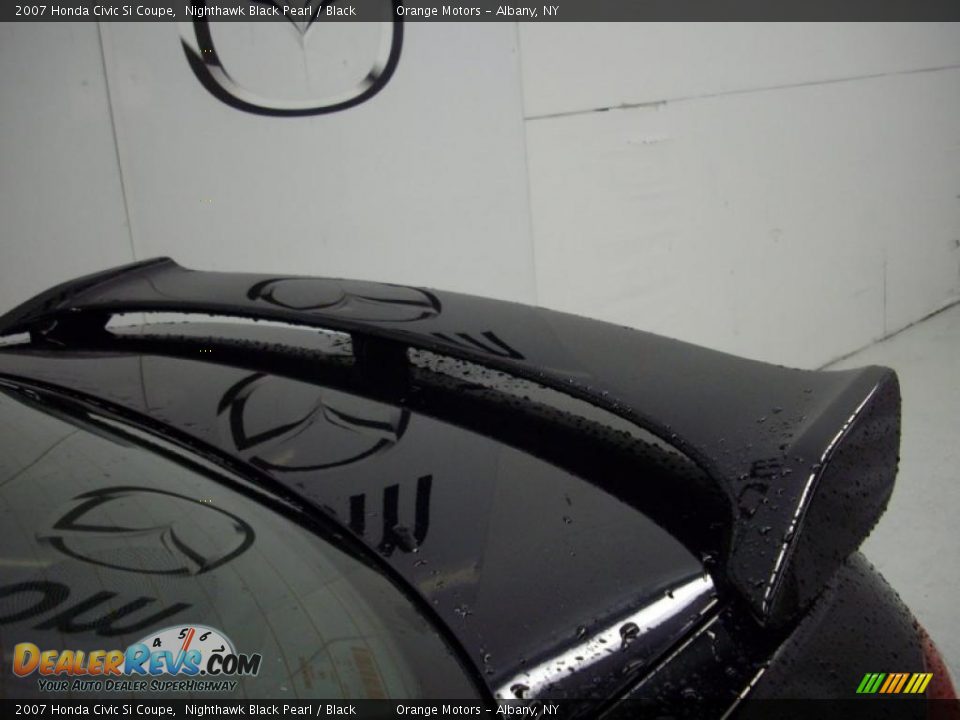 2007 Honda Civic Si Coupe Nighthawk Black Pearl / Black Photo #8