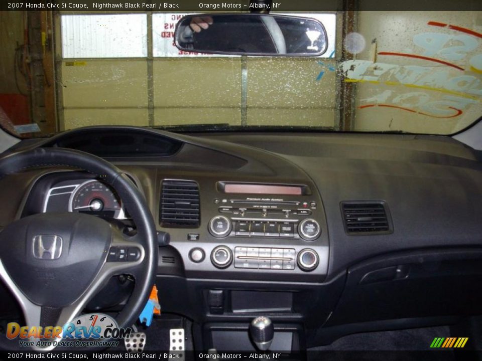 2007 Honda Civic Si Coupe Nighthawk Black Pearl / Black Photo #9
