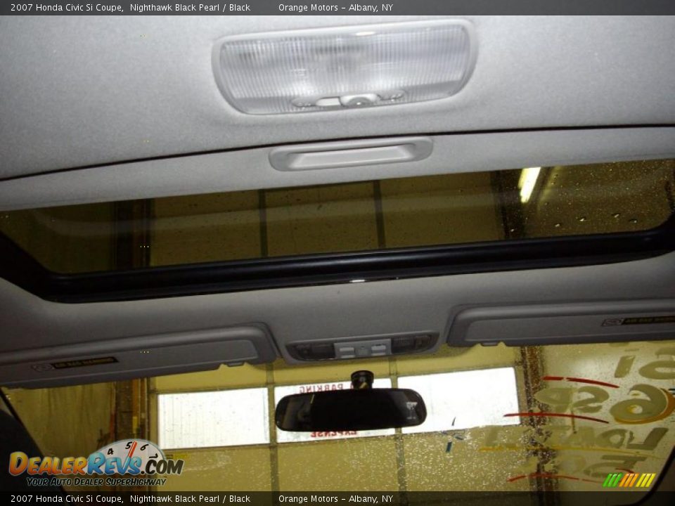 2007 Honda Civic Si Coupe Nighthawk Black Pearl / Black Photo #11