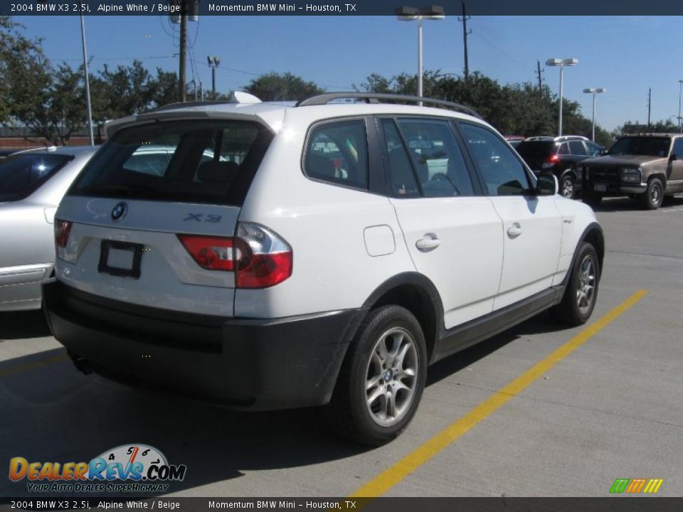 2004 BMW X3 2.5i Alpine White / Beige Photo #5