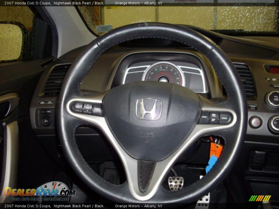 2007 Honda Civic Si Coupe Nighthawk Black Pearl / Black Photo #14