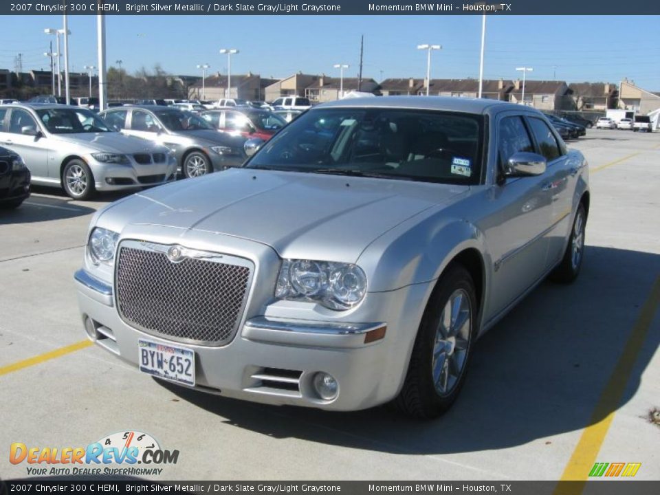 2007 Chrysler 300 C HEMI Bright Silver Metallic / Dark Slate Gray/Light Graystone Photo #1