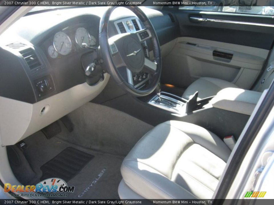 2007 Chrysler 300 C HEMI Bright Silver Metallic / Dark Slate Gray/Light Graystone Photo #2