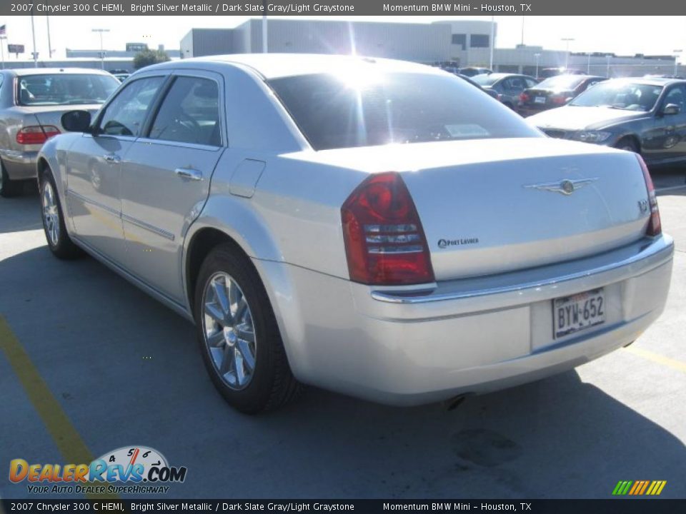 2007 Chrysler 300 C HEMI Bright Silver Metallic / Dark Slate Gray/Light Graystone Photo #4