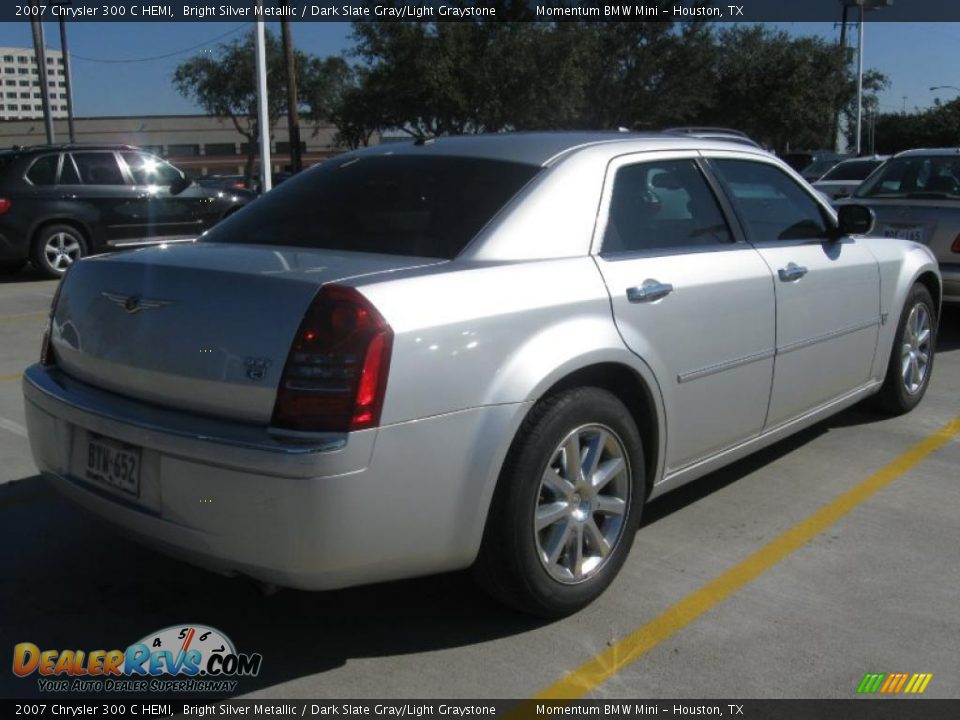 2007 Chrysler 300 C HEMI Bright Silver Metallic / Dark Slate Gray/Light Graystone Photo #5