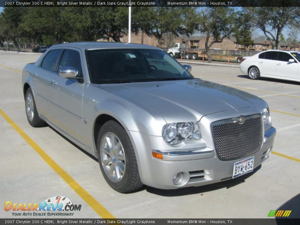 2007 Chrysler 300 C HEMI Bright Silver Metallic / Dark Slate Gray/Light Graystone Photo #6