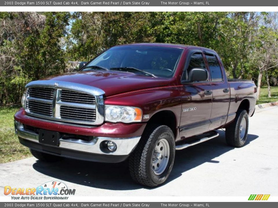 2003 Dodge Ram 1500 SLT Quad Cab 4x4 Dark Garnet Red Pearl / Dark Slate Gray Photo #1