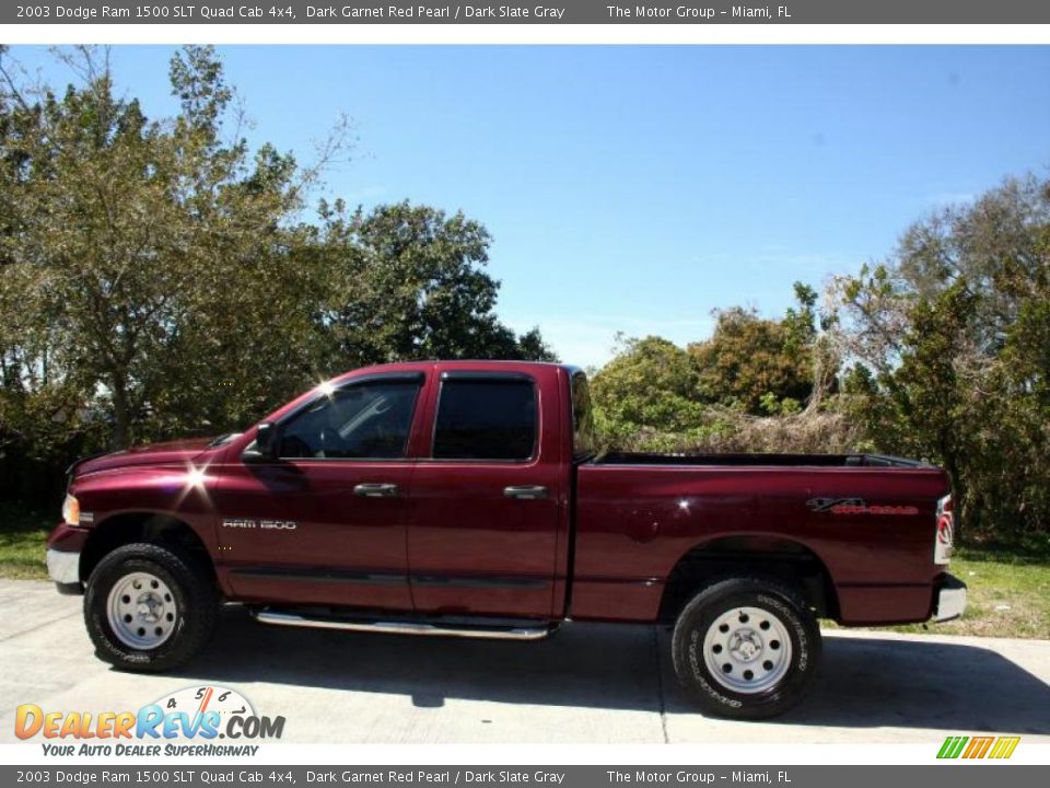 2003 Dodge Ram 1500 SLT Quad Cab 4x4 Dark Garnet Red Pearl / Dark Slate Gray Photo #5