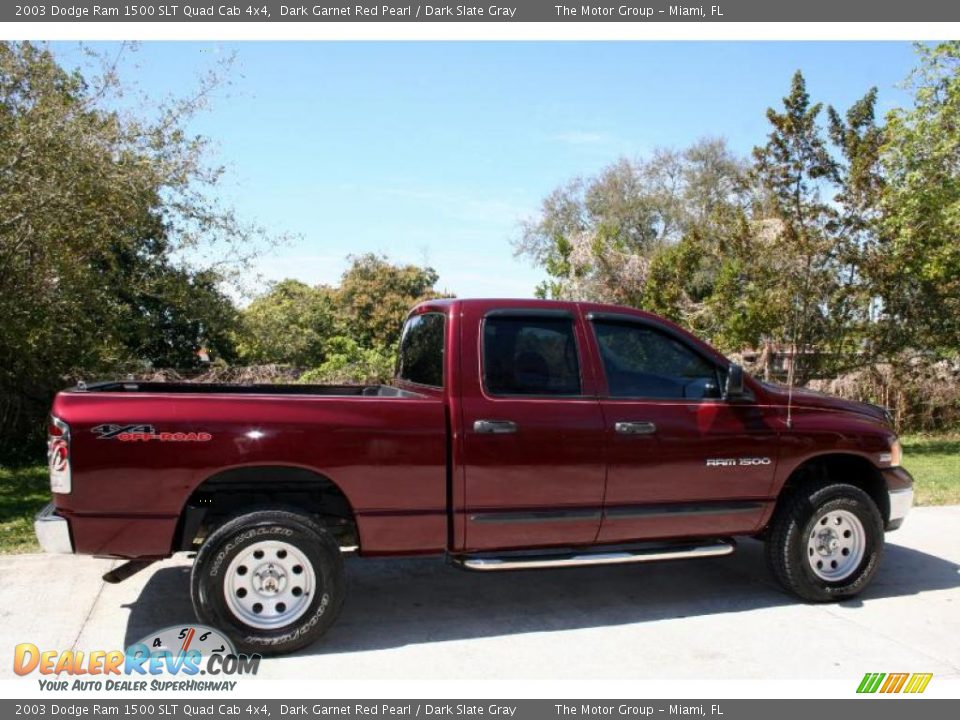 2003 Dodge Ram 1500 SLT Quad Cab 4x4 Dark Garnet Red Pearl / Dark Slate Gray Photo #12