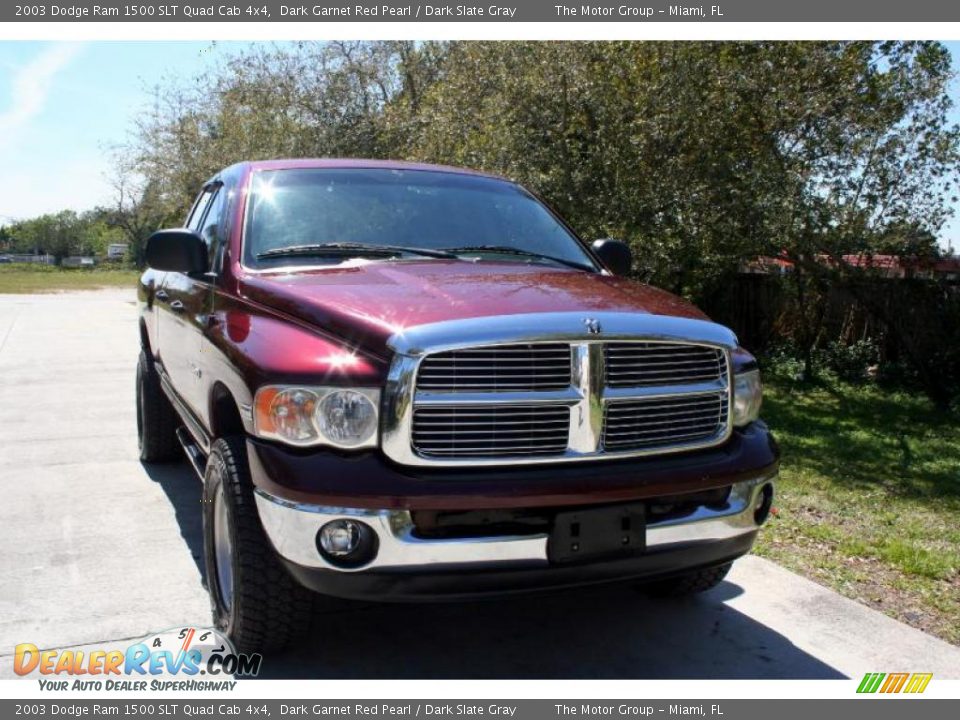 2003 Dodge Ram 1500 SLT Quad Cab 4x4 Dark Garnet Red Pearl / Dark Slate Gray Photo #16