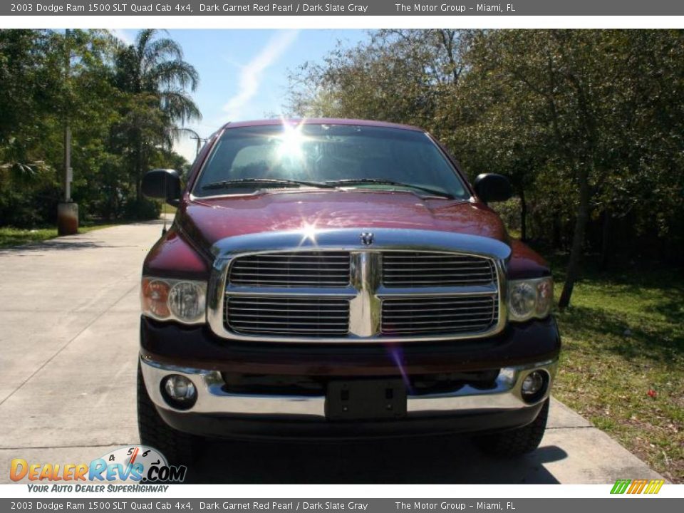 2003 Dodge Ram 1500 SLT Quad Cab 4x4 Dark Garnet Red Pearl / Dark Slate Gray Photo #17