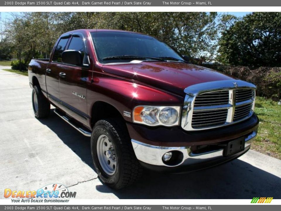 2003 Dodge Ram 1500 SLT Quad Cab 4x4 Dark Garnet Red Pearl / Dark Slate Gray Photo #19