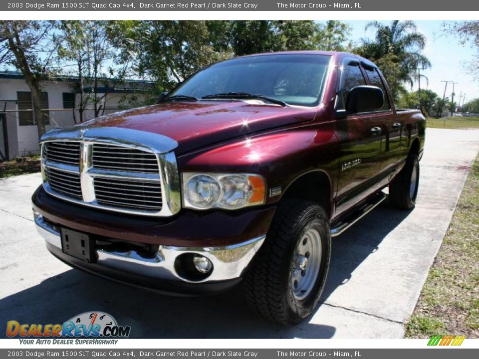 2003 Dodge Ram 1500 SLT Quad Cab 4x4 Dark Garnet Red Pearl / Dark Slate Gray Photo #20