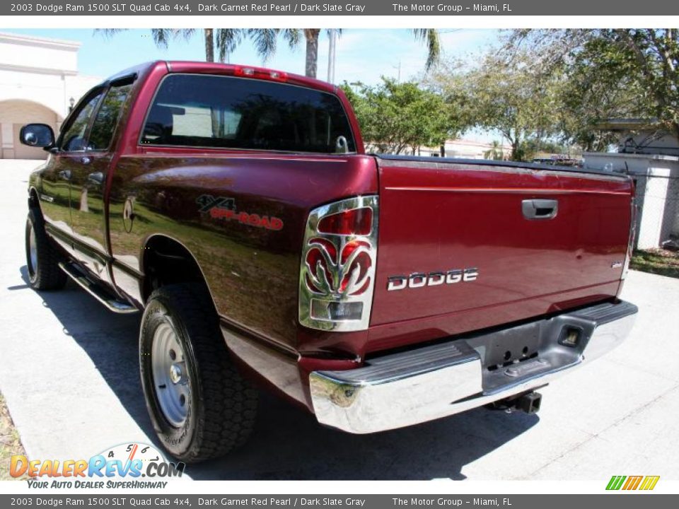 2003 Dodge Ram 1500 SLT Quad Cab 4x4 Dark Garnet Red Pearl / Dark Slate Gray Photo #21