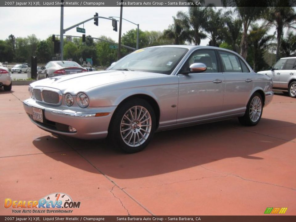 2007 Jaguar XJ XJ8 Liquid Silver Metallic / Champagne Photo #1