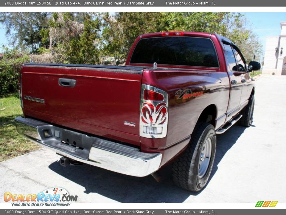 2003 Dodge Ram 1500 SLT Quad Cab 4x4 Dark Garnet Red Pearl / Dark Slate Gray Photo #22