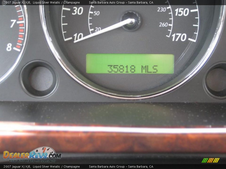 2007 Jaguar XJ XJ8 Liquid Silver Metallic / Champagne Photo #17