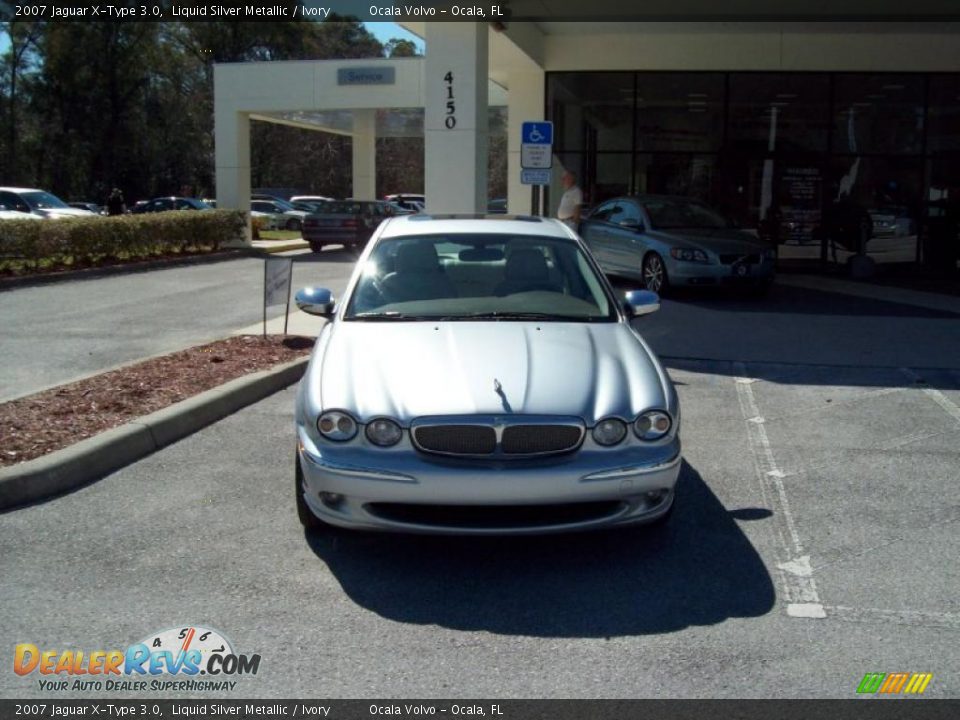 2007 Jaguar X-Type 3.0 Liquid Silver Metallic / Ivory Photo #2